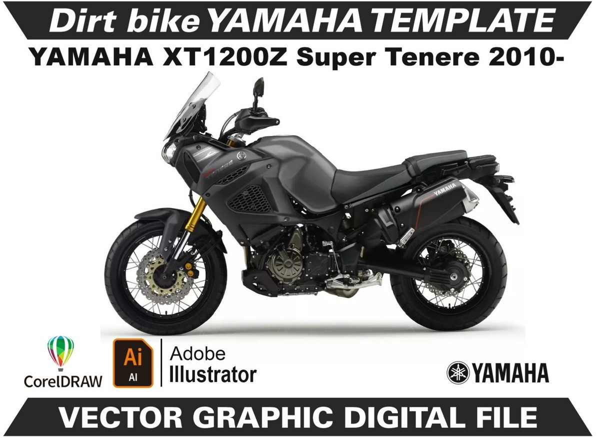 Xiao1200 YAMAHA XT 1200 Z Super Tenere 2010- Template Vector Format