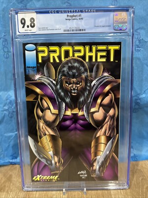 Prophet #1 CGC 9.8 Oct 1993 Prophet #0 coupon included Graded Comic White Pages