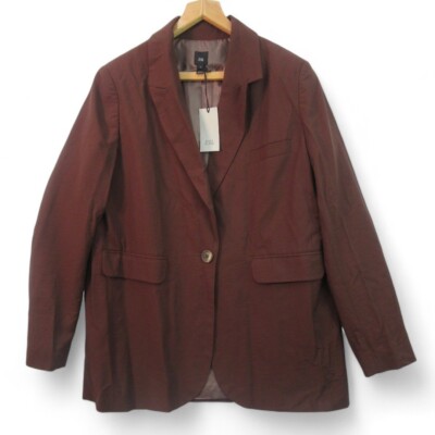 River Island Brown Oversized Blazer Jacket Women's Size UK 10 BNWT RRP £65  UK