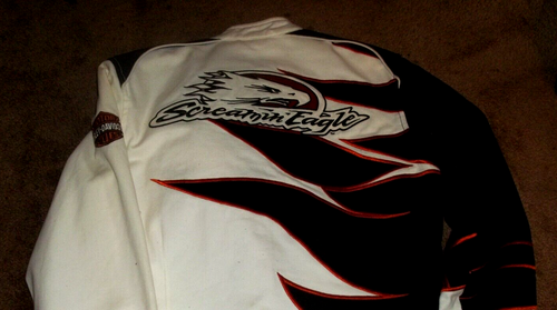 HARLEY DAVIDSON MOTORCYCLE RACING SCREAMIN EAGLE WOMENS CLOTH JACKET SIZE MEDIUM - 第 5/7 張圖片
