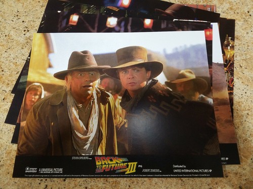 BACK TO THE FUTURE PT 3 lobby cards - MICHAEL J. FOX, CHRISTOPHER LLOYD - Picture 8 of 8