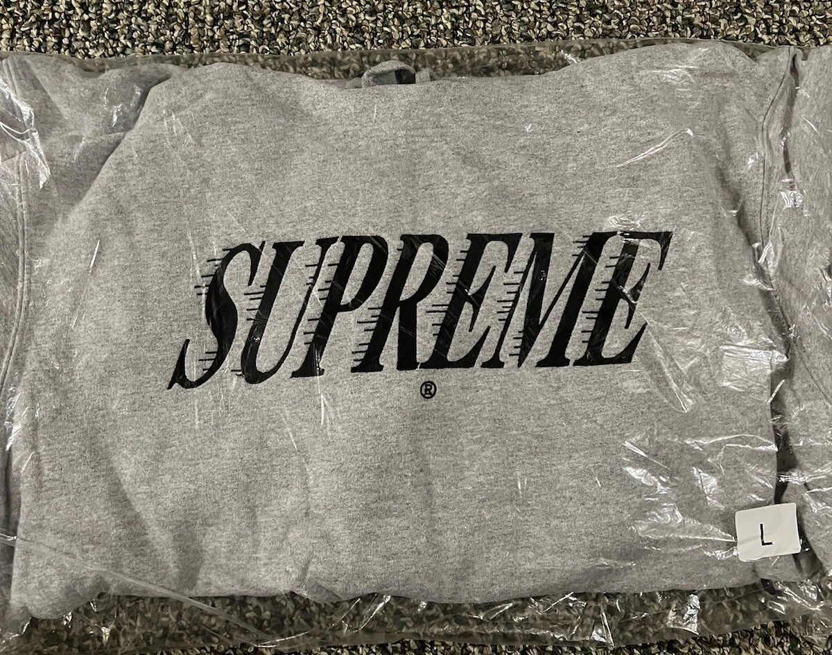 Sweat à capuche Supreme Crossover couleur gris grand SS20 neuf