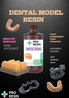 DLP LCD 3D Printer Dental Model Resin-PRO RESIN QUALITY 1KG