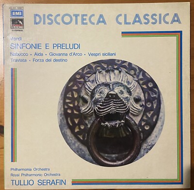 LP ITALIENISCHE MUSIK DISCO CLASSICA SINFONIEN TULLIO SERAFIN ORCHESTRA LONDON