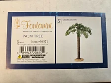 Fontanini Roman Palm Tree 5" Collection Nativity Village New in Box # 56571
