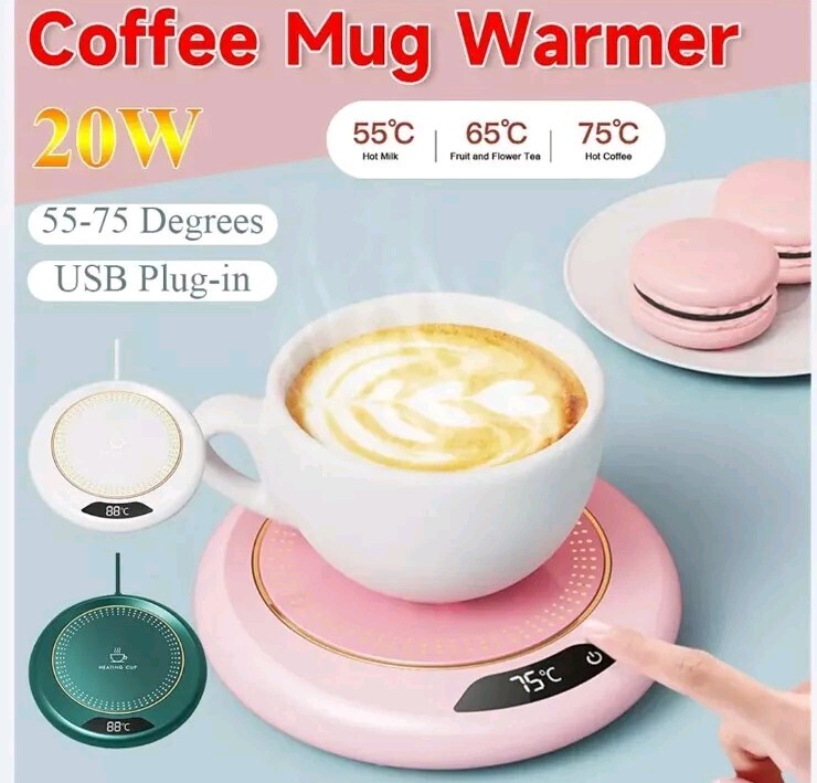 Coffee Mug-Warmer, USB Electric Coffee Cup Warmer for Desk,with Automatic On/Off