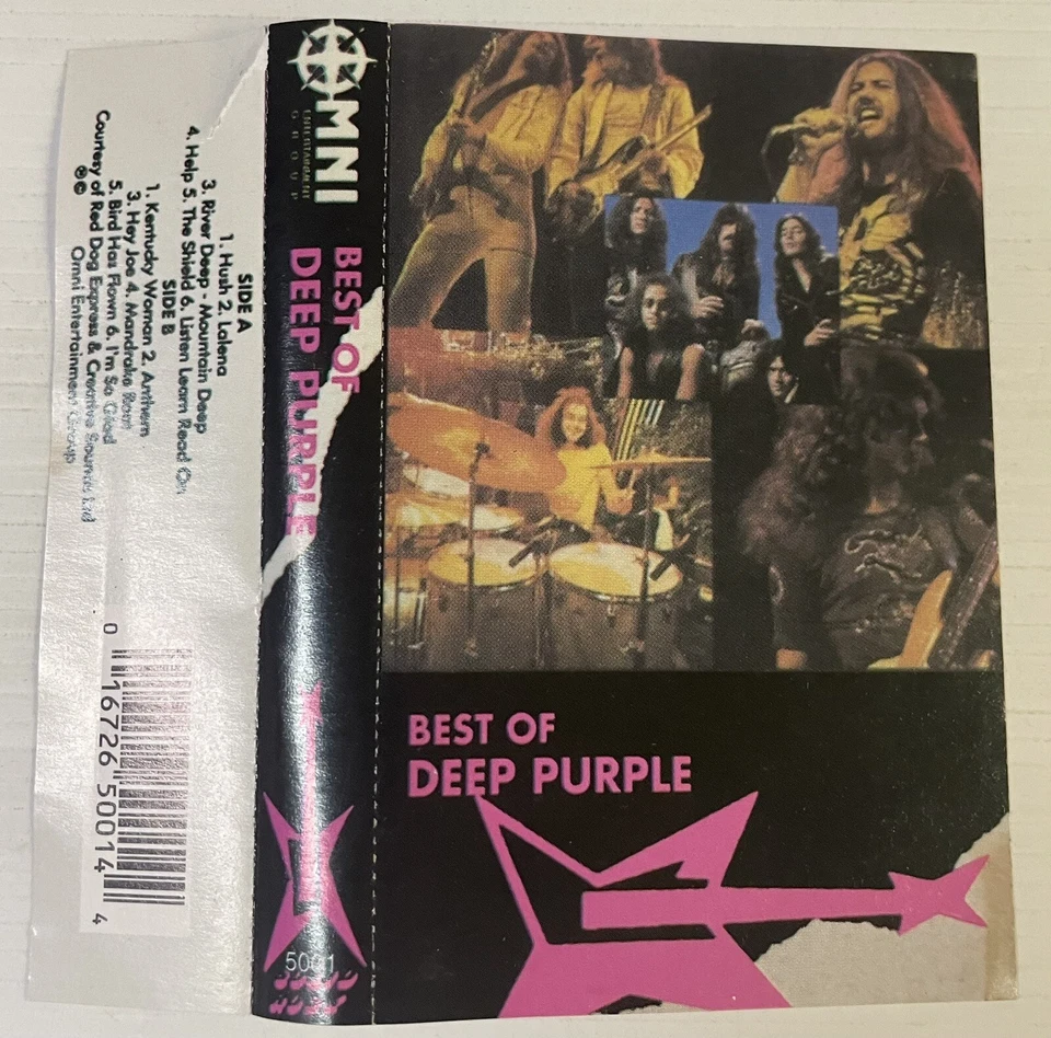 Best Of Deep Purple Music Cassette Tape 5001 Omni Records 1980s - Image 4 of 4