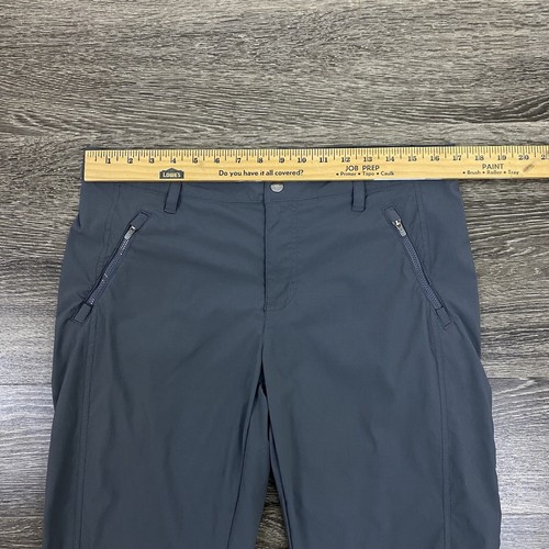 L.L. Bean Pants Womens Size 12 Gray Cresta Trail Nylon Hiking UPF 50 Slim Leg - Picture 9 of 12
