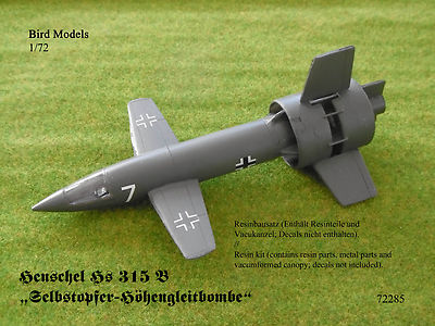 Henschel Hs 315 B SO-Höhengleitbombe  1/72 Bird Models Resinbausatz / resin kit