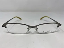 Smart Clip KSC276 Shiny Gunmetal 49-16-137 Half Rim Eyeglasses Frame X547