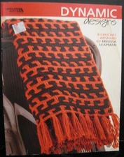 LEISURE ARTS LEAFLET #3845 DYNAMIC DESIGNS 8 CROCHET AFGHANS  BY MELISSA LEAPMAN