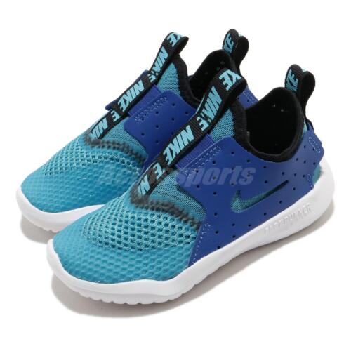 Nike Flex Runner Breathe TD Blue White Black Toddler Infant Baby Shoe CV9329-400 - Picture 1 of 8