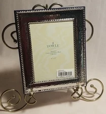 Towle Silversmiths Silvertone Album with Hammered Look & Rope Detail - NIB