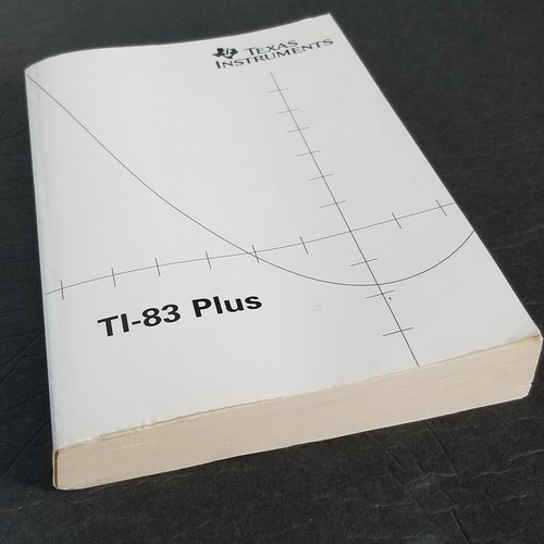 TI-83 PLUS Texas Instruments Graphing Calculator w/ Cover + Guidebook /Manual - Picture 20 of 23