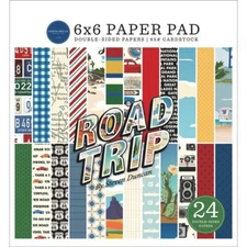 Road Trip Vacation Adventure Travel Sights Parks Camps Carta Bella 6" Paper Pad