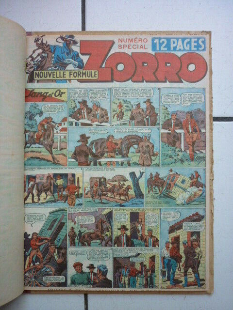 CHAPELLE  / RELIURE  ZORRO  JEUDI  MAGAZINE  10   ( NUM  211 A 223    )   1950 - Comic strips, périodiques