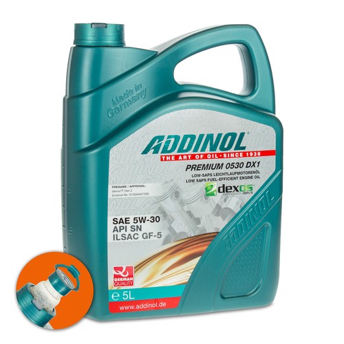 ADDINOL 5W-30 Premium 0530 DX1, Api Sp, Dexos 1 Gen 2,2x5 Litre - Photo 2/3