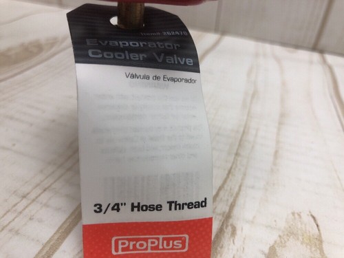 ProPlus 3/4" Evaporative Cooler Valve-Thread Inlet & Outlet With 1/8” Side Tap - Foto 2 di 4