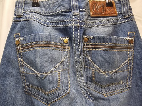 Wrangler Rock 47 Men's size 31×32 Relaxed Boot Denim Jeans 31" inseam - Picture 6 of 17