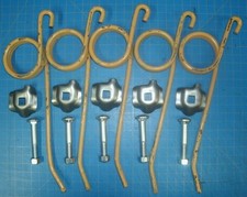Five Fits New Holland Hay Rake 55 56 57 258 Replacement Teeth w/Brackets 64562