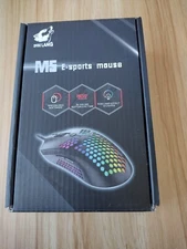 Honeycomb Gaming Mouse With RGB Lights 10 effects, 6 Step DPI 800-12000