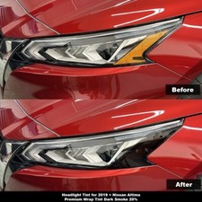 Crux Motorsports Dark Smoke 20 Headlight Tint For 2019 Nissan Altima