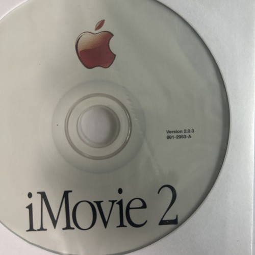 Apple iMovie 2 Lot Of 3 CDs Version 2.1 Built For Mac OS X Disc & Mac OS 9.1 - Picture 3 of 4