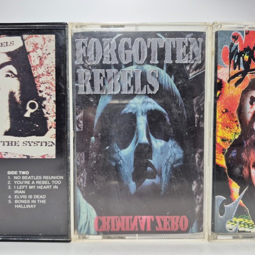 UNTESTED Forgotten Rebels Cassette Lot of 3 Love With The System Criminal Zero - Picture 4 of 18