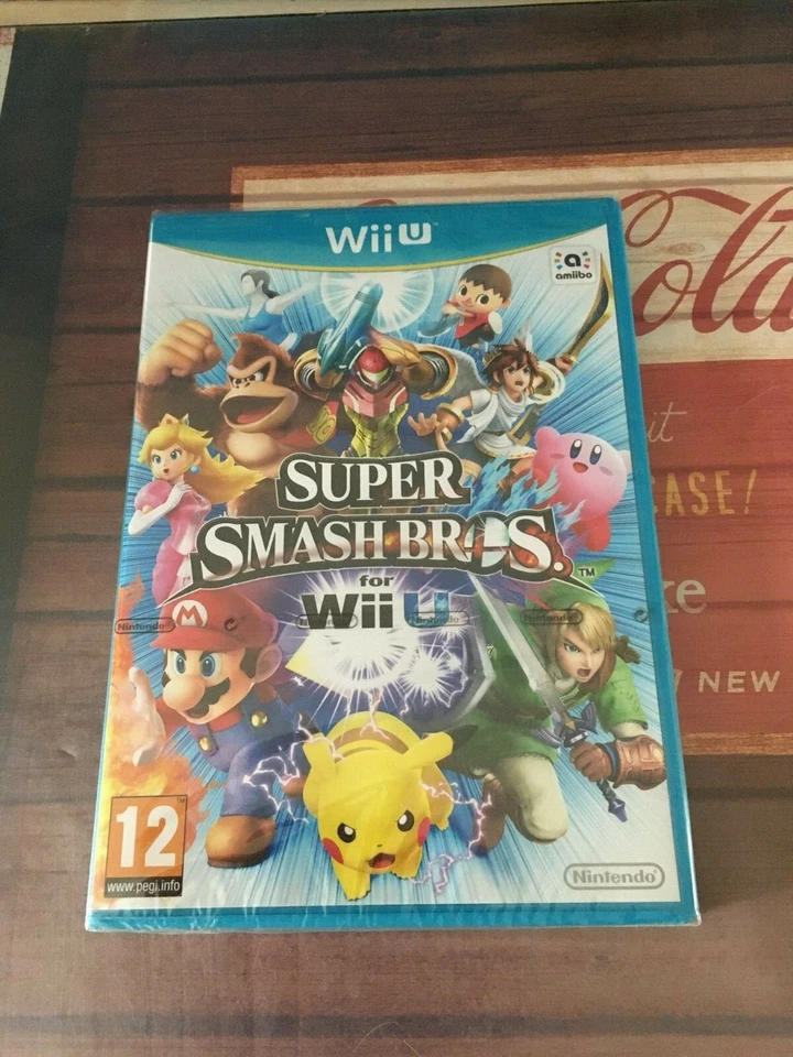 SUPER SMASH BROS NINTENDO WII U  neuf blister new sealed NINTENDO 1ERE VERSION ! - Photo 2/4