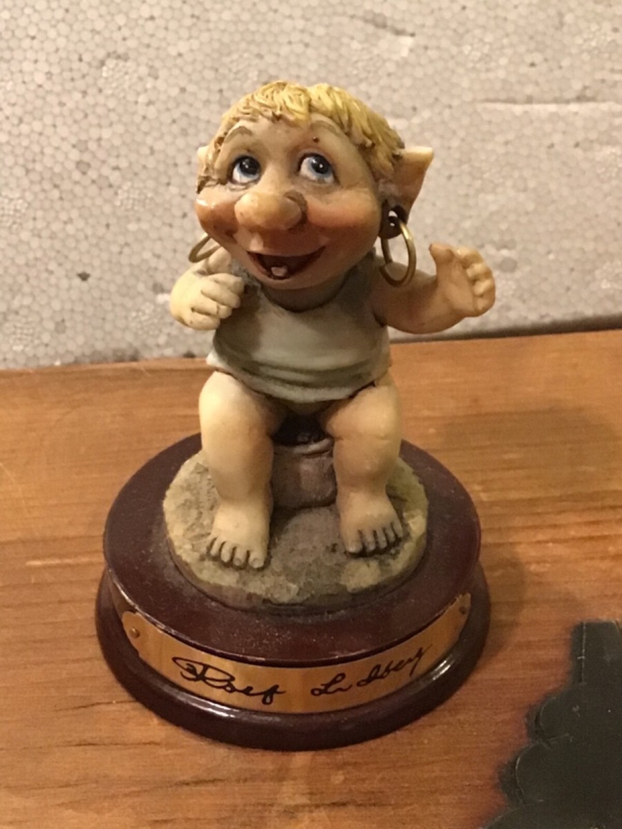 Vintage Rolf Lidberg Troll Child on Potty Olofström Sweden #8405