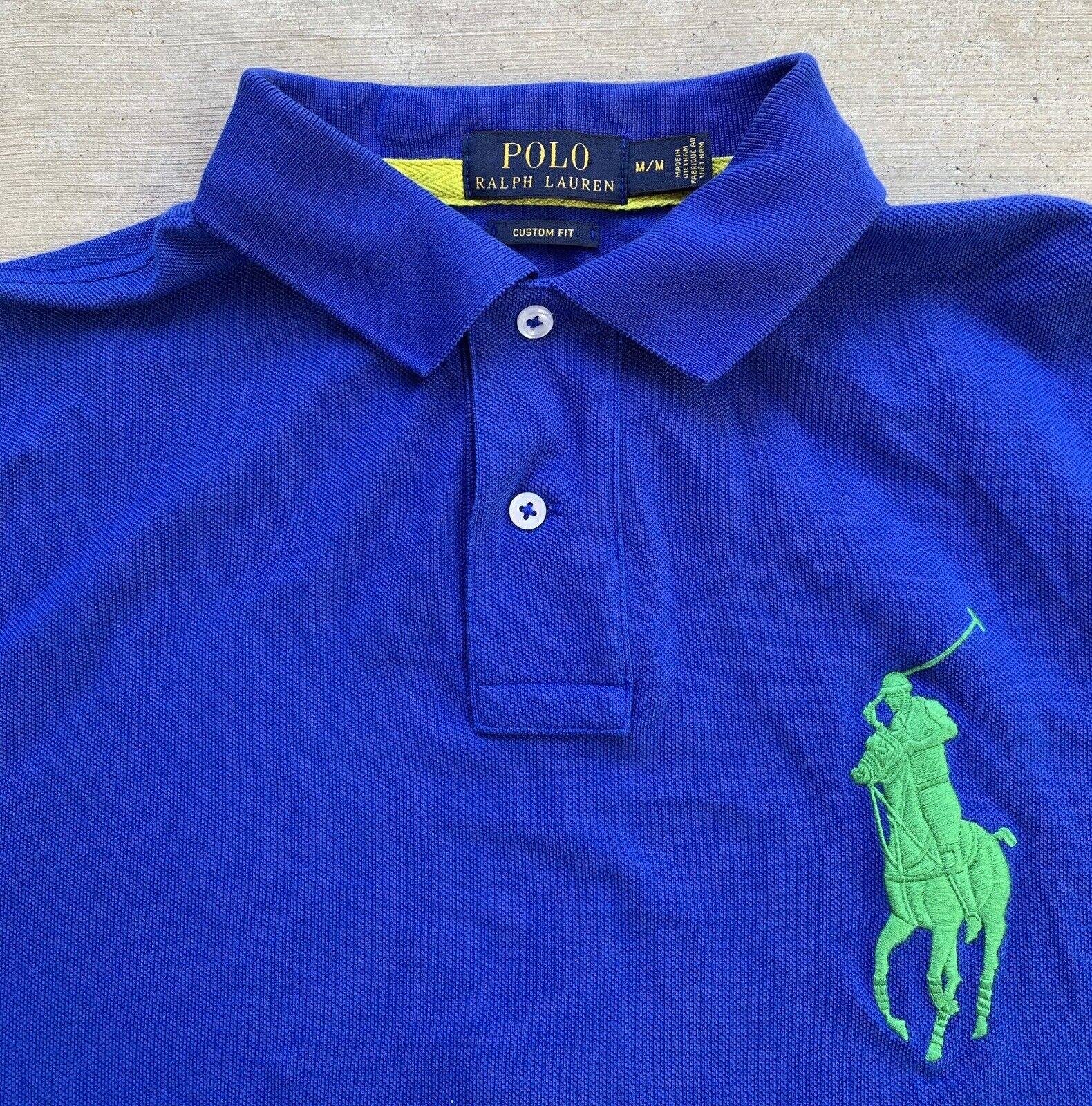 Men's Polo Ralph Lauren Brazil Flag Polo Blue 1078