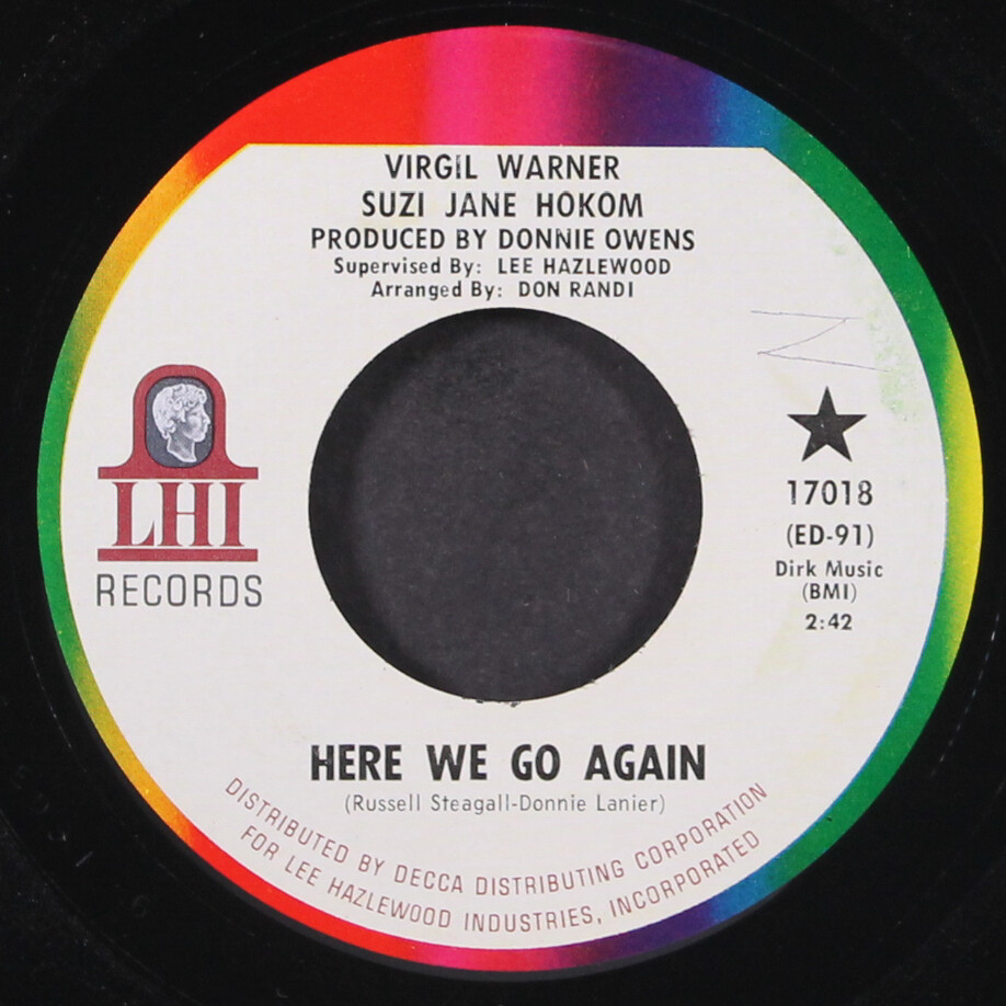 VIRGIL WARNER & SUZI JANE HOKOM: hangin' on / here we go