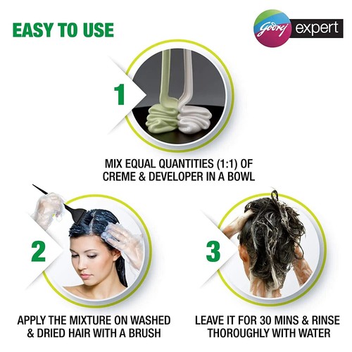 (Pack of 4) Godrej Expert Rich Creme Hair Color (4.00 Natural Brown) - Picture 5 of 7