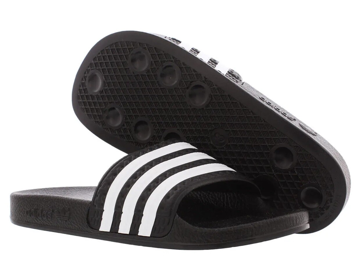 Adidas Originals Adilette J Slides Kids' Size 3 Sandals Brand NEW NIB