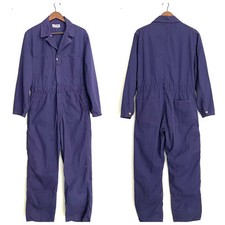 VTG Coveralls 50s/60s Dubbleware Union Made Navy Blue Cotton Workwear Fits S/M