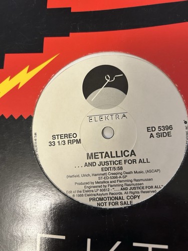 Metallica And Justice For All Promo Elektra Vinyl Ep 1988 - Picture 6 of 10