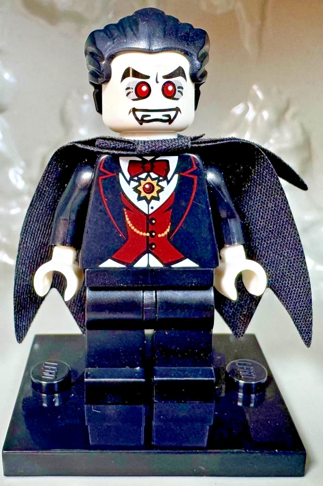 LEGO (8684) CMF серии 2 вампир w/летучая мышь минифигурка col02-5 полный w/аксессуары - Изображение 2 из 4