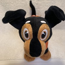 RARE DACHSHUND WEINER DOG, AS A HOT DOG Plush Ideal Specialty Toy 12  Pre Owed