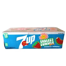 NEW 7Up Endless Summer Soda 12-Can Pack 12oz Cans Limited Edition Flavor