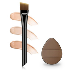 Ultra Thin Flat Foundation Brush for Liquid Makeup,Liquid Foundation Brush 0.1Mm