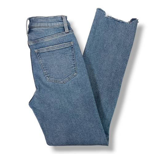 STRAIGHT HIGH RISE - RAW DENIM