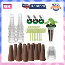 84 Pcs Hydroponic Pod Kit for Aero Garden with 12 Grow Baskets, 12 Grow Sponges 0.16 per gallon