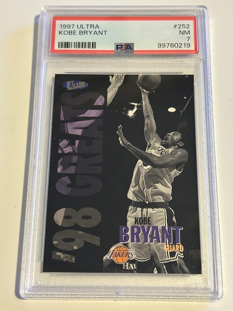 1997-98 Fleer Ultra Kobe Bryant 98 Greats #252 PSA 7 Lakers
