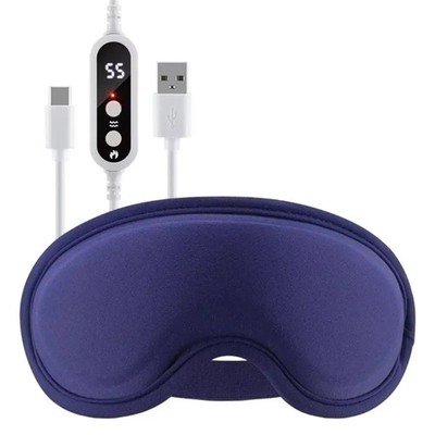 Heated Massage Eye Mask for Dry Eyes Warm Compress with 5 Heat 6 Vibration Modes