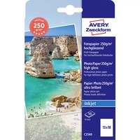 50Er Multipack Avery-Zweckform Premium C2560 Fotopapier 13 X 18 Cm 250 G/M² 50