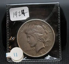 1924 Philadelphia Peace Silver Dollar 90% Silver Circulated Coin Collectible