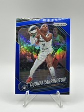 2025 Panini Prizm WNBA #9 DiJonai Carrington Blue Prizms #/199