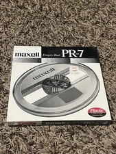 Maxell PR-7 NEW SEALED 7” Empty Reel To Reel Tape Clear Black Smoke