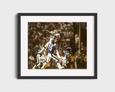 Football Autograph Print - Cornelius Bennett - Air Bennett