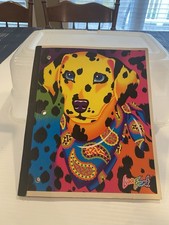 LISA FRANK DALMATIAN Dog NOTEBOOK 1990 Stationery RARE Colorful